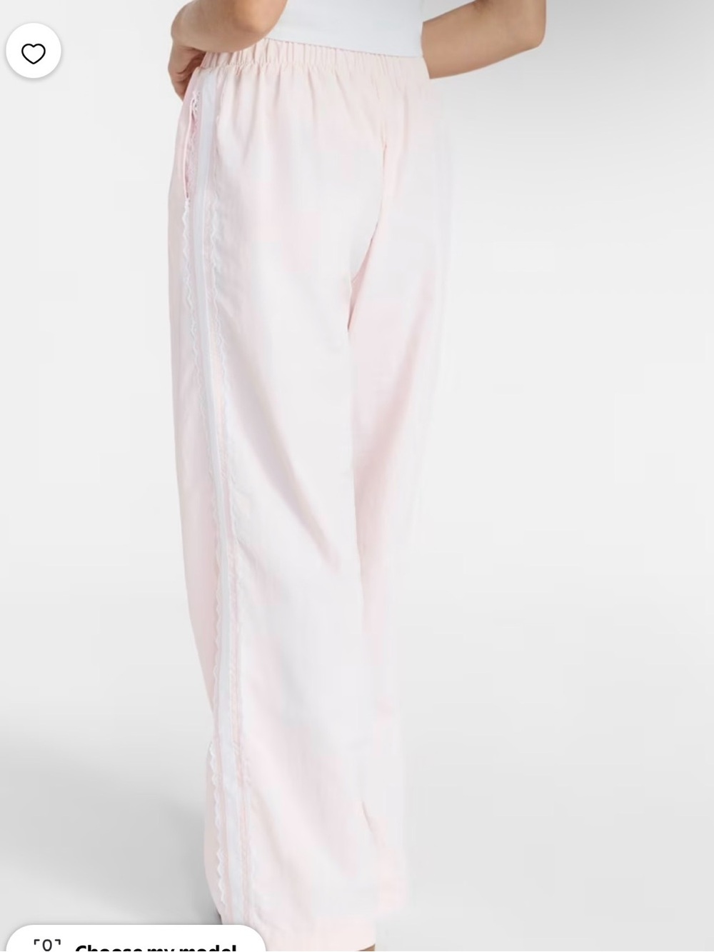 Lace Wiide Leg Side Stripe Track Pants Y2K Coquette Size XS